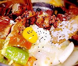 吃瓜黑茶烤肉拌饭,吃瓜黑茶烤肉拌饭，美味与健康的完美融合